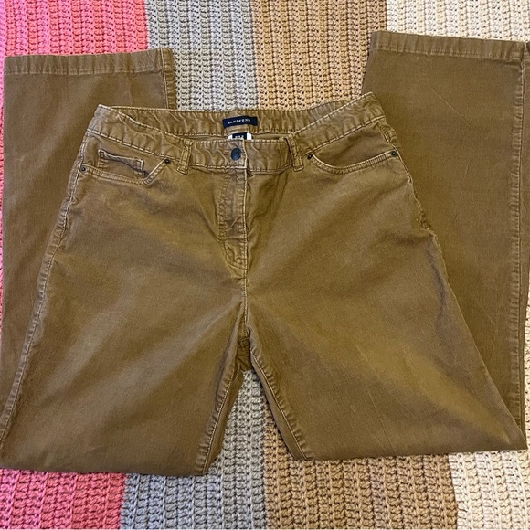 Lands’ End Women’s Tan Corduroy Pants - Picture 3 of 10